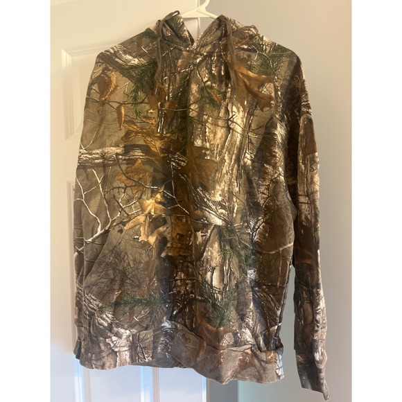 Bone Collector Camo Hoodie Mens Large Camouflage Hunting Pullover Hooded - Picture 1 of 3